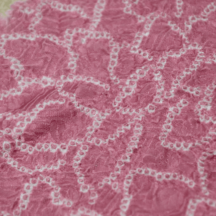 Vintage Haori mit Shibori-Muster und Blüten in Rautenform