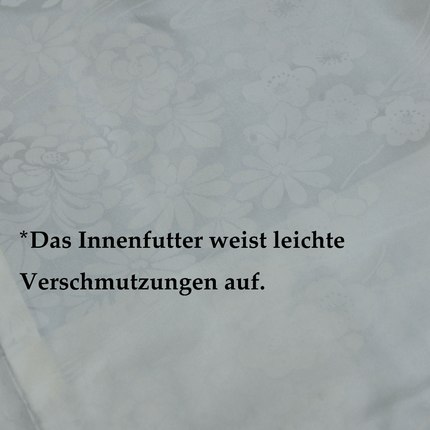 Vintage Haori mit geometrischem Muster und Vogelmotiven in Grau