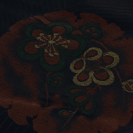 Vintage Haori mit Schneekreis- und Blumenmotiven