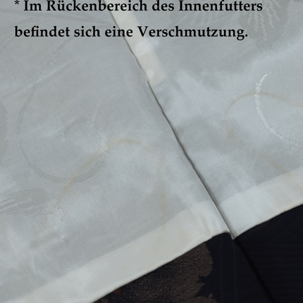 Vintage Haori mit Schneekreis- und Blumenmotiven