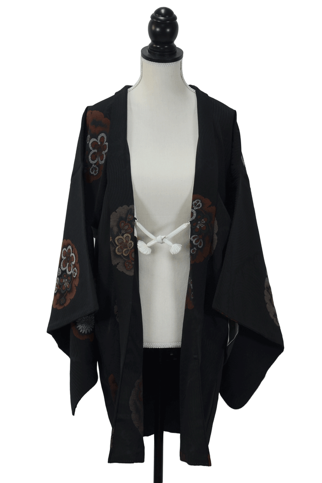Vintage Haori with snow circle and flower motifs
