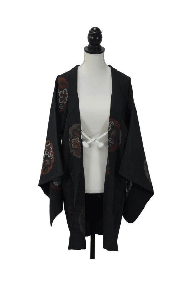 Vintage Haori with snow circle and flower motifs