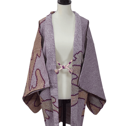 Vintage Haori mit Shibori-Wolkenmotiven (Kumodori)