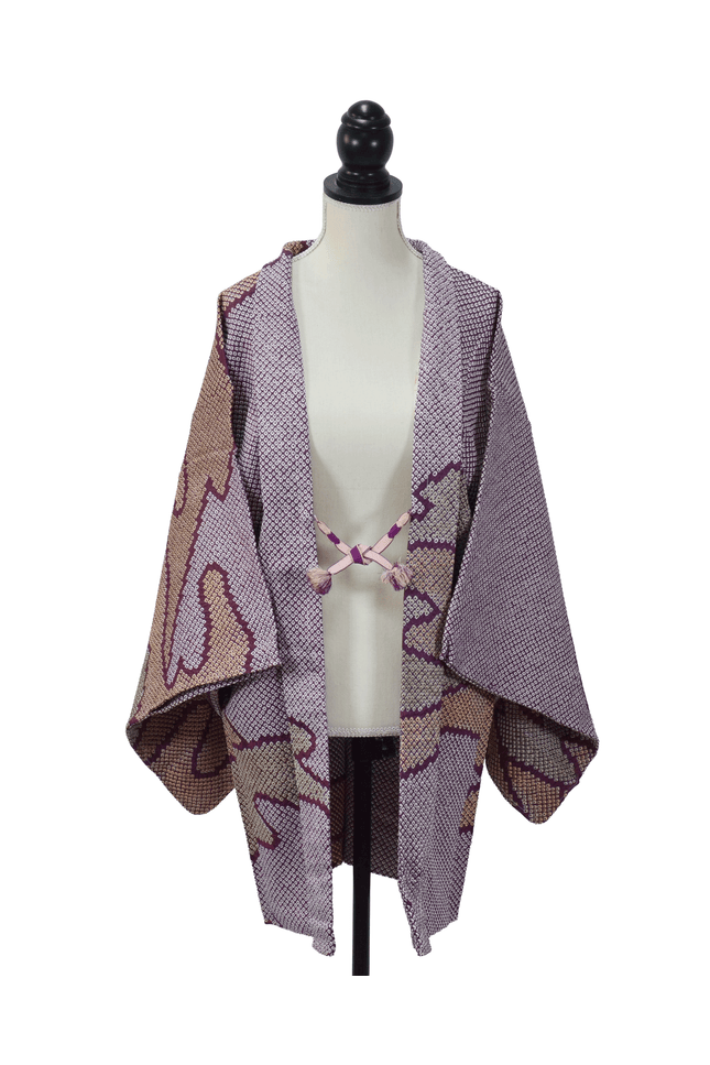 Vintage Haori with Shibori Cloud Motifs (Kumodori)