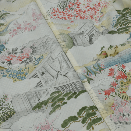 Vintage Haori mit Shibori-Wolkenmotiven (Kumodori)