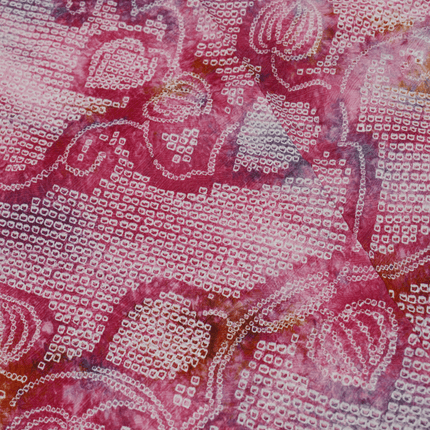Antiker Haori mit Shibori-Muster in leuchtendem Pink ( ca 1930 - 1940 )