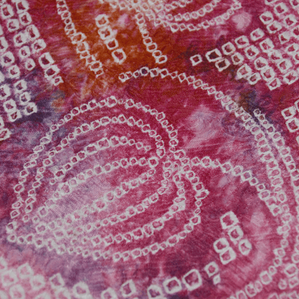 Antiker Haori mit Shibori-Muster in leuchtendem Pink ( ca 1930 - 1940 )