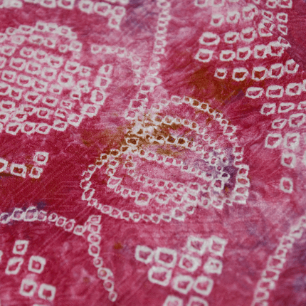 Antiker Haori mit Shibori-Muster in leuchtendem Pink ( ca 1930 - 1940 )