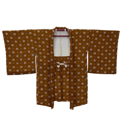 Retro-modernes Vintage-Haori mit floralem Muster