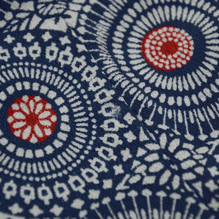 Vintage Haori mit skandinavisch inspiriertem Kreisdesign