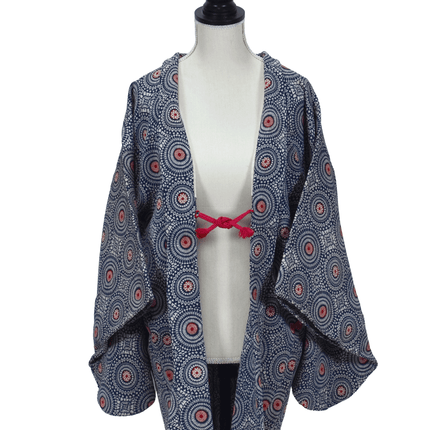 Vintage Haori mit skandinavisch inspiriertem Kreisdesign