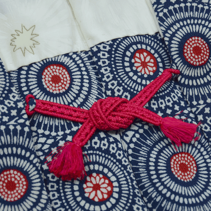 Vintage Haori mit skandinavisch inspiriertem Kreisdesign