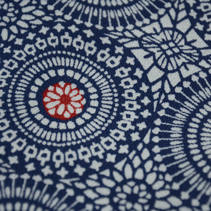 Vintage Haori mit skandinavisch inspiriertem Kreisdesign