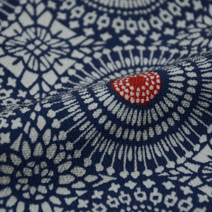 Vintage Haori mit skandinavisch inspiriertem Kreisdesign