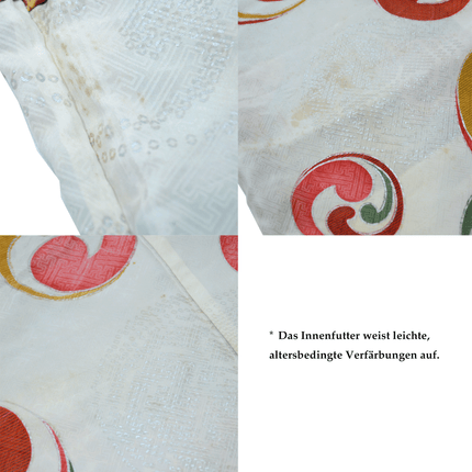 Antique 1930s-1940s Haori with Maple Leaf Motif and Art Deco Lining