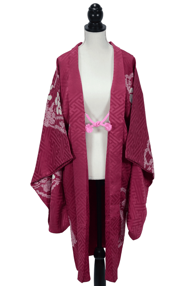 Antikes Haori mit Fächer- und Kanoko-Muster