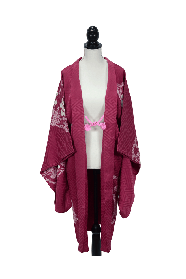 Antique Haori with Fan and Kanoko Patterns