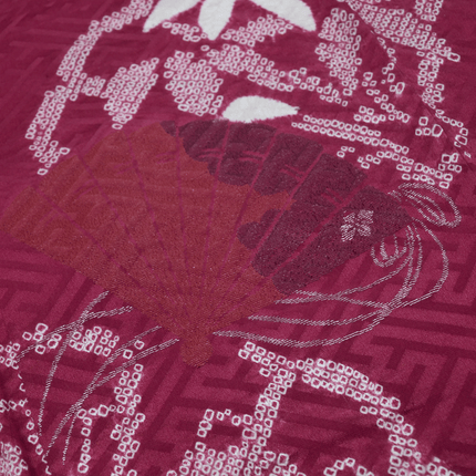 Antique Haori with Fan and Kanoko Patterns