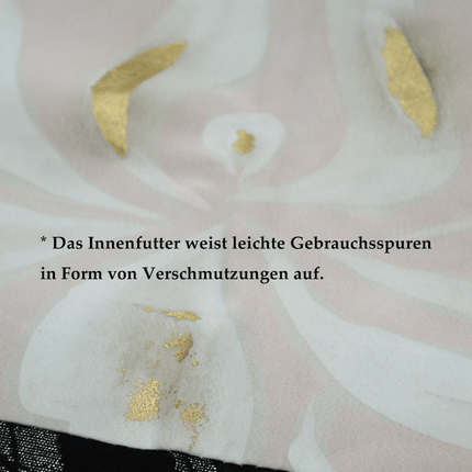 Schwarzer Vintage-Haori mit Chrysanthemen und Herbstgras