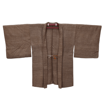 Ruhiger Vintage-Haori mit Samekomon und poetischem Innenfutter