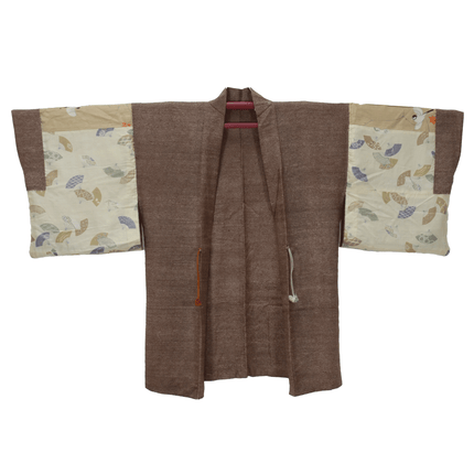 Ruhiger Vintage-Haori mit Samekomon und poetischem Innenfutter