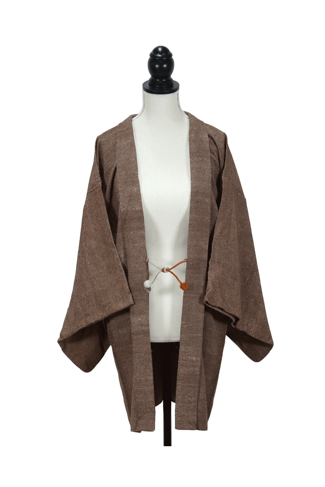 Serene Vintage Haori with Samekomon and Poetic Lining