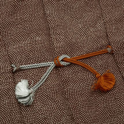 Ruhiger Vintage-Haori mit Samekomon und poetischem Innenfutter