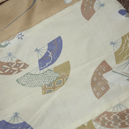 Ruhiger Vintage-Haori mit Samekomon und poetischem Innenfutter