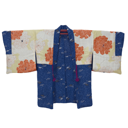 Vintage Haori aus Seide mit ‚Iki‘-Ästhetik und floraler Innenfütterung