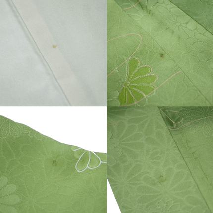 Vintage Haori in Wakakusa-Grün mit Ryūsui-Muster