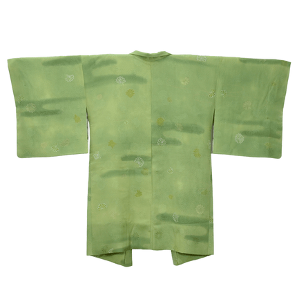 Vintage Haori in Wakakusa-Grün mit Ryūsui-Muster