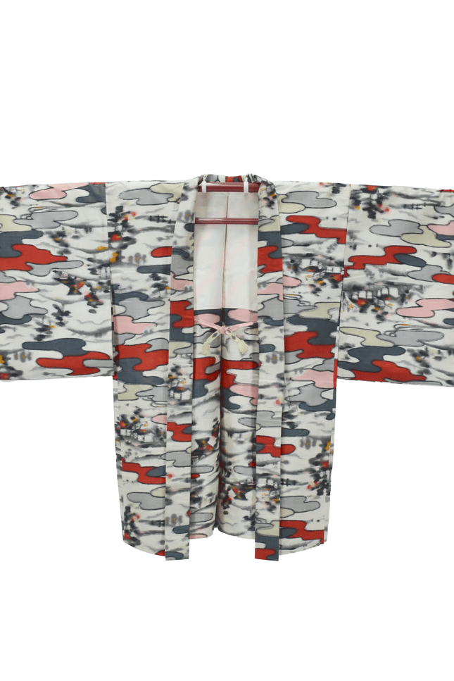 Antique Meisen Haori with abstract pattern