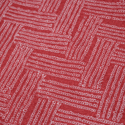 Roter Vintage-Haori mit Shibori-Muster