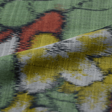 Antiker Meisen Haori mit botanischem Muster – Japanische Kimono-Jacke, ca. 1920er–1930er Jahre