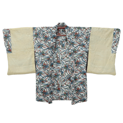 Vintage Haori with Botanical Sarasa Pattern