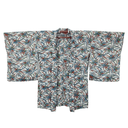 Vintage Haori with Botanical Sarasa Pattern