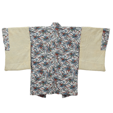 Vintage Haori with Botanical Sarasa Pattern