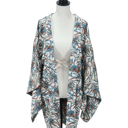 Vintage Haori with Botanical Sarasa Pattern