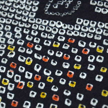 Haori with Shibori pattern – Black