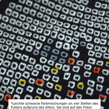 Haori with Shibori pattern – Black