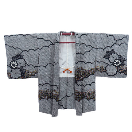 Haori with Shibori pattern – Black