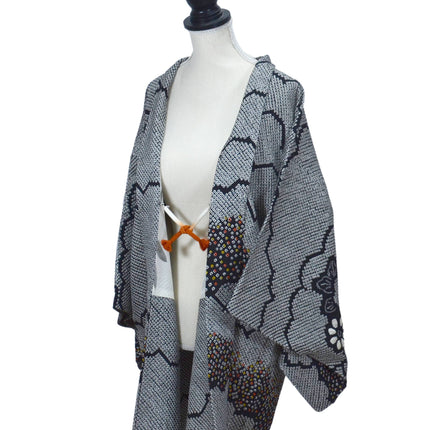 Haori with Shibori pattern – Black