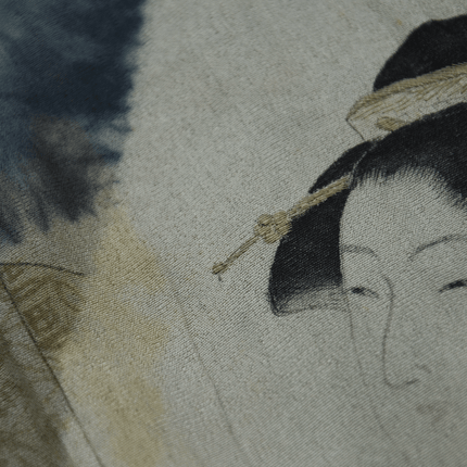 Vintage Haori mit Bijin-ga-Motiv im Innenfutter