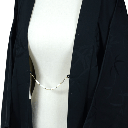 White Pearl Contrast - Vintage Haori Himo
