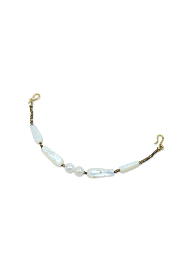 White Pearl Contrast - Vintage Haori Himo