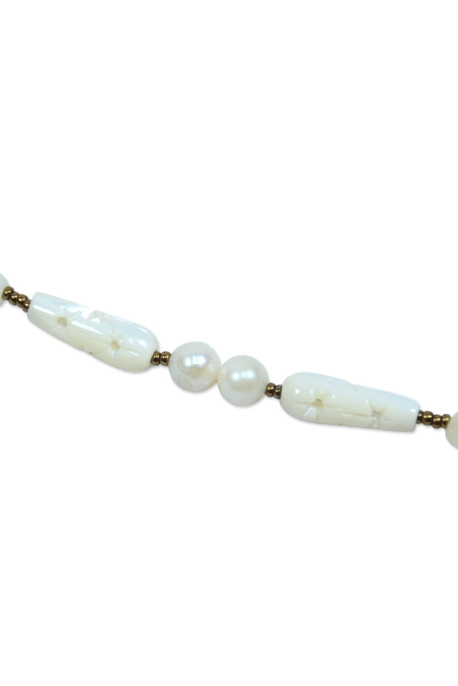 White Pearl Contrast - Vintage Haori Himo