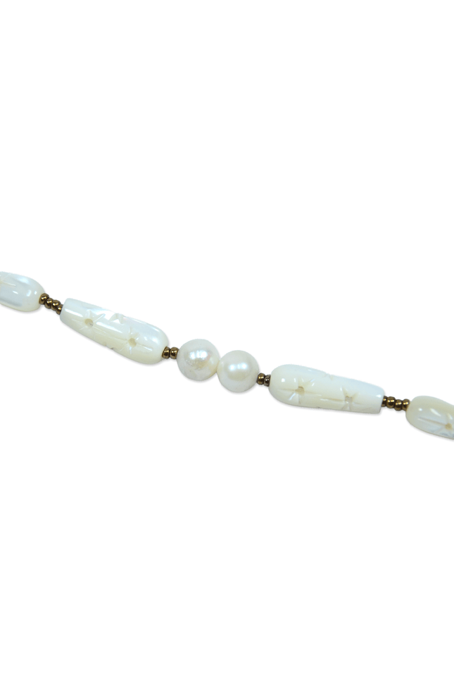 White Pearl Contrast - Vintage Haori Himo