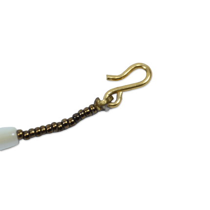 White Pearl Contrast - Vintage Haori Himo