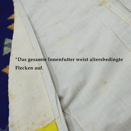 Vintage Kimono in Indigoblau aus der Zeit ca. 1930–1950.