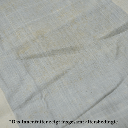 Vintage Kimono mit Kasuri-Muster aus Seide – Schwarz/Rot, 1950–70er